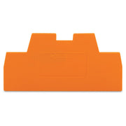 WAGO - Abschluss- und Zwischenplatte für Reihenklemme Distanzplatte 280-366 1,1mm dick,orange − 25 Stück