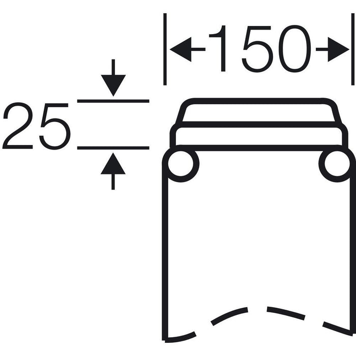 Hensel - Einführungsflansch für Kleingehäuse/Schaltschrank Anbauflansch Mi FM 15 3xM20,1xM32/40/50 − 1 Stück
