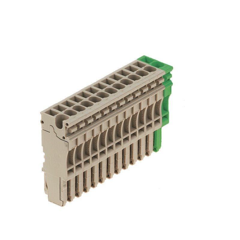 Weidmüller - Zubehör/Ersatzteile für Klemmen Stecker ZP 2.5/1AN/13 GN/BE Steckanschl.,2.5mm² − 10 Stück