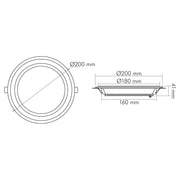 Nobile - Decken-/Wandleuchte LED-Glas-Panel 1561571211 840, 350mA