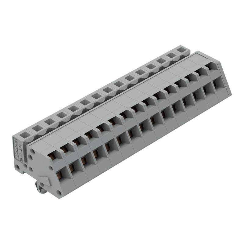 WAGO - Kabelsteckverbinder für Leiterplattensteckverbinder 1-Leiter Federleiste 731-515/008-000 CAGECLAMP 2,5mm²,gr − 25 Stück