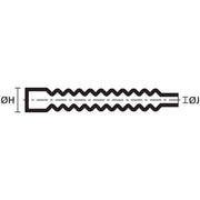 HellermannTyton - Aufteilkappe Flachprofilformteil 313C764-9-PO-X-BK(5) schwarz − 5 Stück