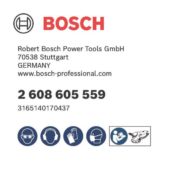 Bosch - Schleifpapier/Schleifvlies PRO F355 Schleifblatt, 115 2608605559 mm, 120, 5-tlg