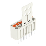 WAGO - Leiterplattensteckverbinder 1-Leiter-THT-Federleiste 2091-1157 CAGE CLAMP,lichtgrau − 50 Stück