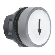 Schneider Electric - Frontelement für Drucktaster Drucktaster, Front ZB5AA334C0 weiss, 22mm, in grau