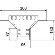 OBO Bettermann - Anbau-Abzweigstück für Kabelrinne Anbau-Abzweigstück RAA 610 A2 Kabelrinne 60x100