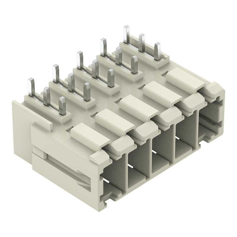 WAGO GmbH & Co. KG - Leiterplattensteckverbinder THT-Stiftleiste 831-3645 abgewinkelt,lgr − 24 Stück