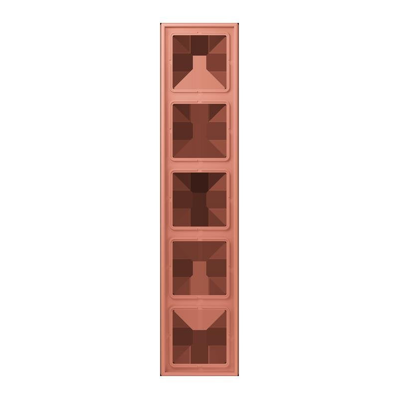 Jung - Abdeckrahmen Rahmen 5-fach LC 985 233 locre rouge moyen