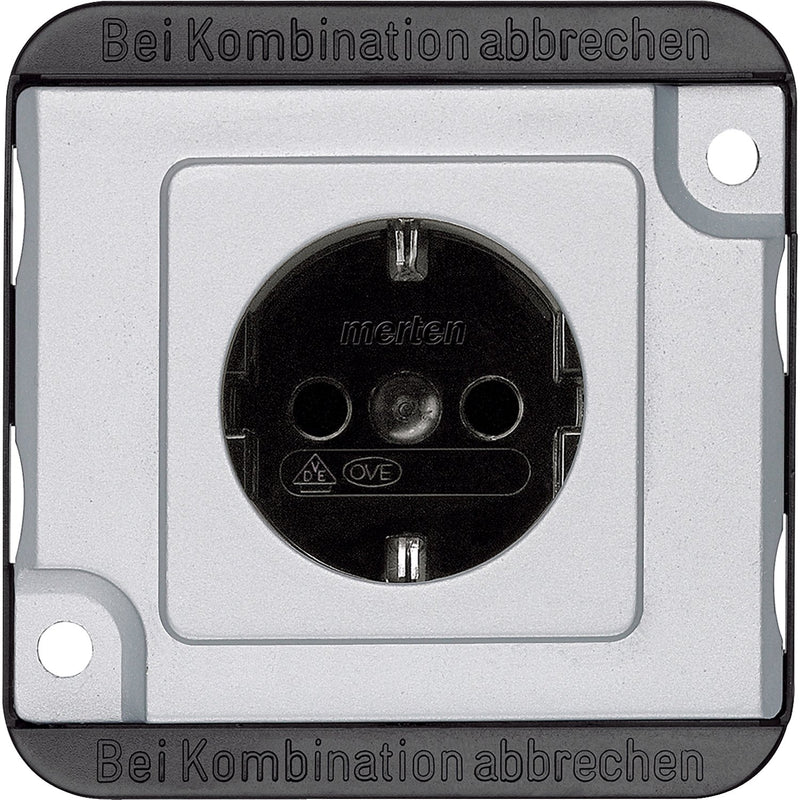 Merten - Steckdose SCHUKO-Steckdose MEG2300-7060 mattsilber