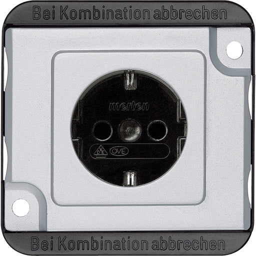 Merten - Steckdose SCHUKO-Steckdose MEG2300-7060 mattsilber