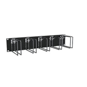 Enoc - Komponente für Verdrahtung, Kabeleinführung und -fixierung (Gehäuse/Schaltschr.) Querrangierpanel CPM 02-S 2 HE, sw/chrom