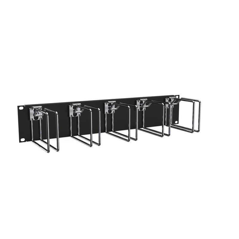 Enoc - Komponente für Verdrahtung, Kabeleinführung und -fixierung (Gehäuse/Schaltschr.) Querrangierpanel CPM 02-S 2 HE, sw/chrom