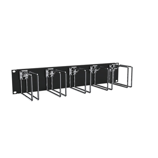 Enoc - Komponente für Verdrahtung, Kabeleinführung und -fixierung (Gehäuse/Schaltschr.) Querrangierpanel CPM 02-S 2 HE, sw/chrom