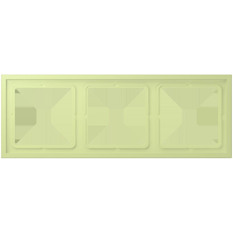 Jung - Abdeckrahmen Rahmen 3-fach LCZ 983 BF 222 vert jaune clair