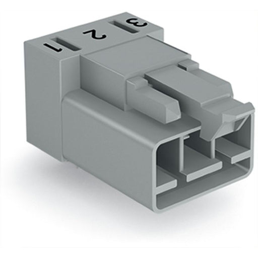 WAGO - Leiterplattensteckverbinder Stecker für Leiterplatten 890-853/011-000 3-polig,grau − 100 Stück