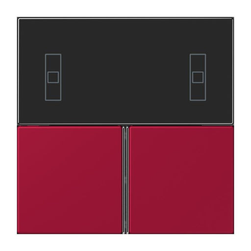 Jung - Abdeckung/Bedienelement für Installationsschalterprogramme Tastensatz 3fach LC 4093 TSA 229 rouge carmin