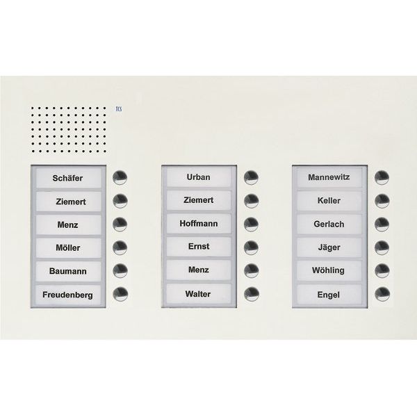 TCS Tür Control - Türstation für Türkommunikation Audio Außenstation PUK 18 PUK18/3-WS Tasten 3-spaltig UP