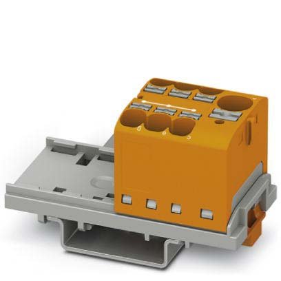 Phoenix Contact - Durchgangs-Reihenklemme Verteilerblock PTFIX 10/6X4-NS35 OG − 8 Stück