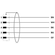 Phoenix Contact - Konfektioniertes Sensor-Aktor-Kabel Sensor-/Aktor-Kabel SAC-5P-MR/ 2#1406146 − 50 Stück