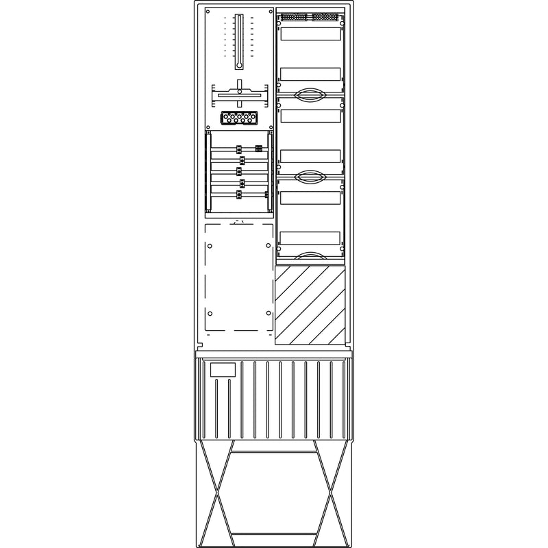 Elsta Mosdorfer - Zähler-Komplettschrank Zähleranschlusssäule ZS341.N1.72 A340 N1 1Z 3.HZ 72TE
