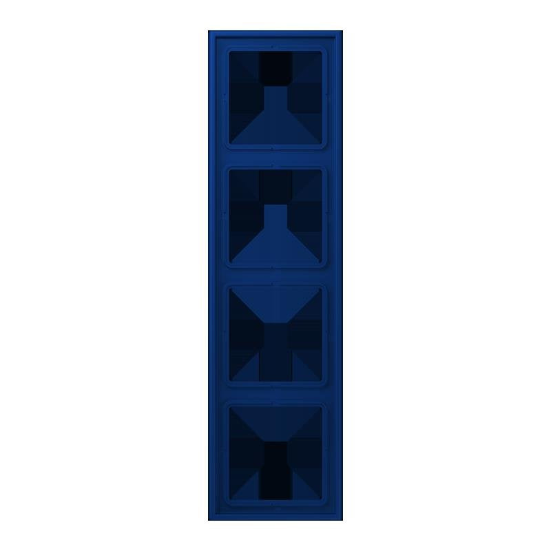 Jung - Abdeckrahmen Rahmen 4-fach LC 984 261 bleu outremer fonce