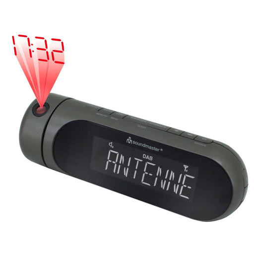 Soundmaster - Radio DAB+/UKW Uhrenradio UR6700AN sw m.Projektion − 2 Stück