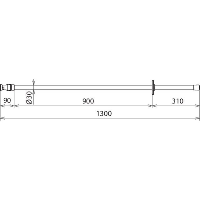 DEHN - Betätigungsstange Isolierstange IS 72.5 SQ SN7743 1300mm