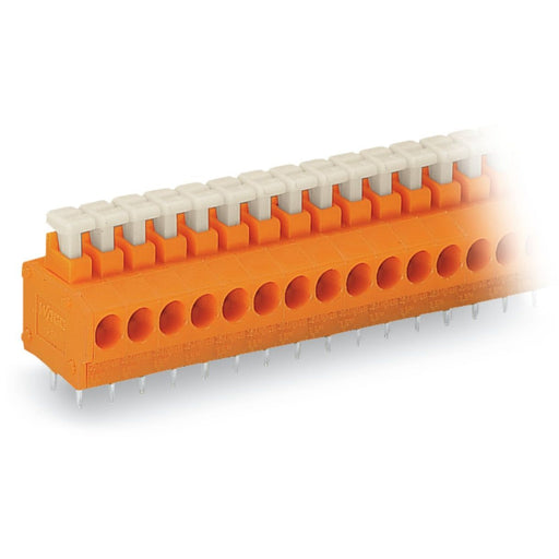 WAGO - Leiterplattenklemme 235-112 Drücker,1,5mm²,or − 25 Stück
