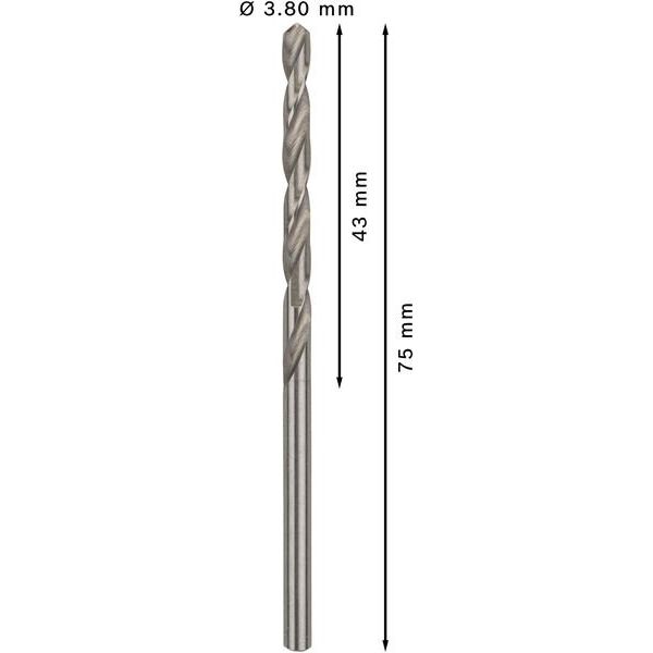 Bosch - Bohrer PRO Metal HSS-G 2608585484 Spiralbohrer 3,8 x