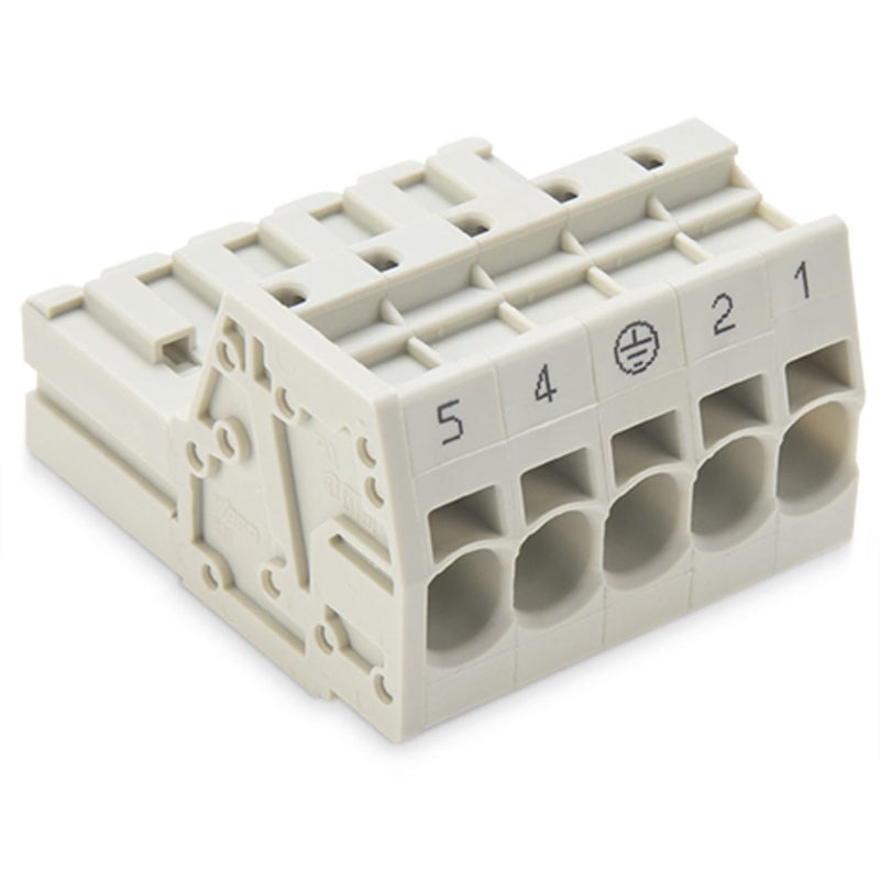 WAGO - Ein- und mehrpolige Klemmenleiste 1-Leiter-Stiftleiste 831-3205/000-9032 CAGECLAMP,10mm²,lgr − 24 Stück