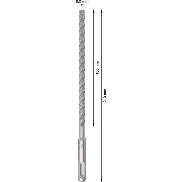 Bosch - Bohrer PRO SDS plus-5X 2608833900VE(10) Hammerbohrer 8 x 150