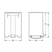WAGO - Komponente für den Ausbau (Schaltschrank) Tragschienen-Schublade 709-591 für TS 35