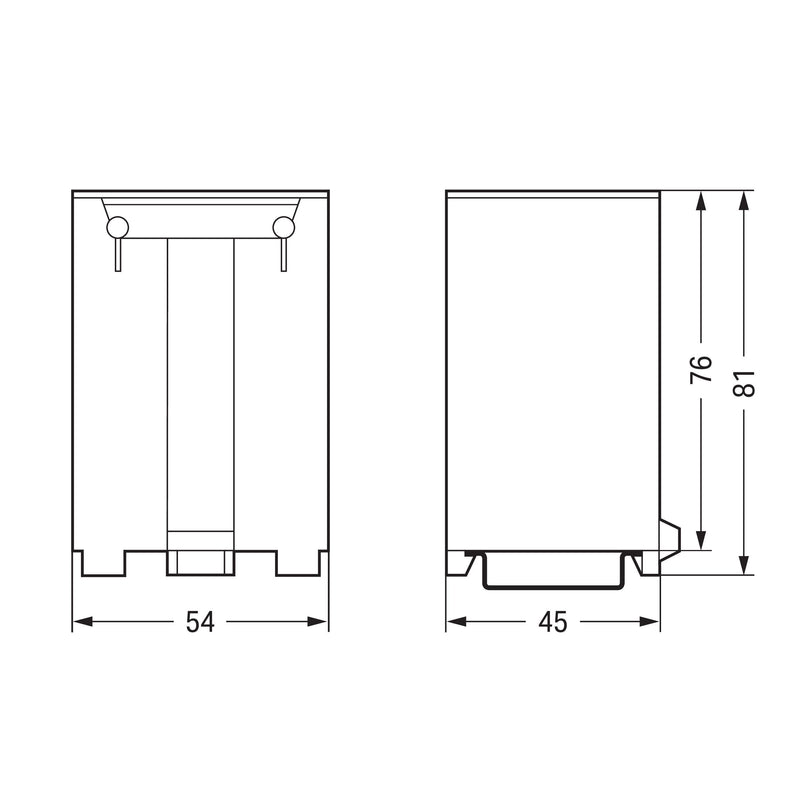 WAGO - Komponente für den Ausbau (Schaltschrank) Tragschienen-Schublade 709-591 für TS 35