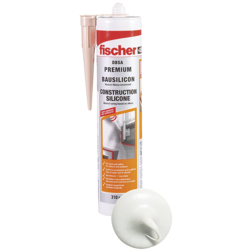 Fischer Deutschl - Dichtstoff Bausilicon DBSA W weiss