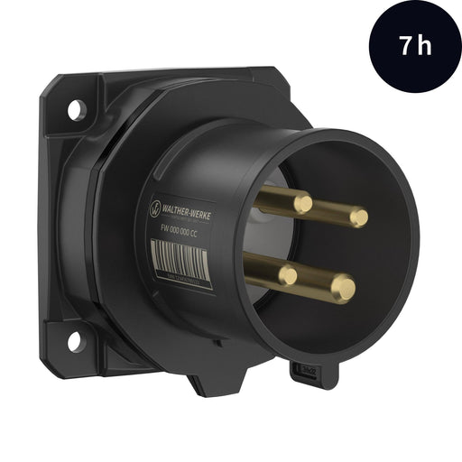 Walther Werke - CEE-Gerätestecker (IEC 60309) CEE NEO Anbaugerätestecker FW630407CC gerade 32A 4P 7h