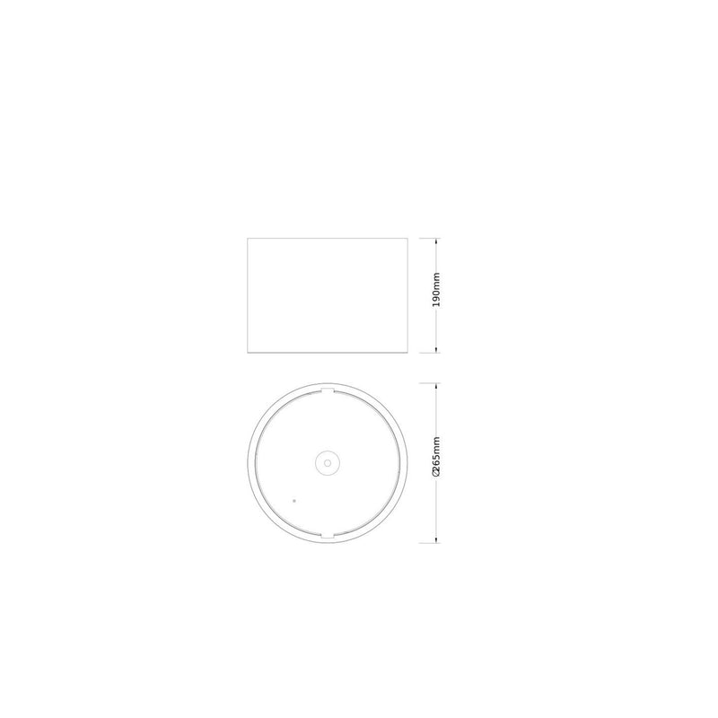 Ledvance - Mechanisches Zubehör/Ersatzteile für Leuchten Aufbaugehäuse DL CMFT FRAME D250GY grau