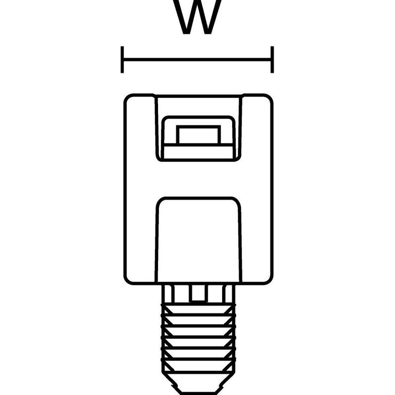 HellermannTyton - Befestigungssockel und -element für Kabelbinder 3-Wege-Abstandhalter 151-29500(100) 45Grd. schwarz − 100 Stück