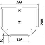OBO Bettermann - Deckel T-Stück für Kabeltragsystem Deckel für T-Stück RTD 150 DD B150mm