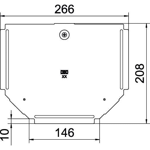 OBO Bettermann - Deckel T-Stück für Kabeltragsystem Deckel für T-Stück RTD 150 DD B150mm
