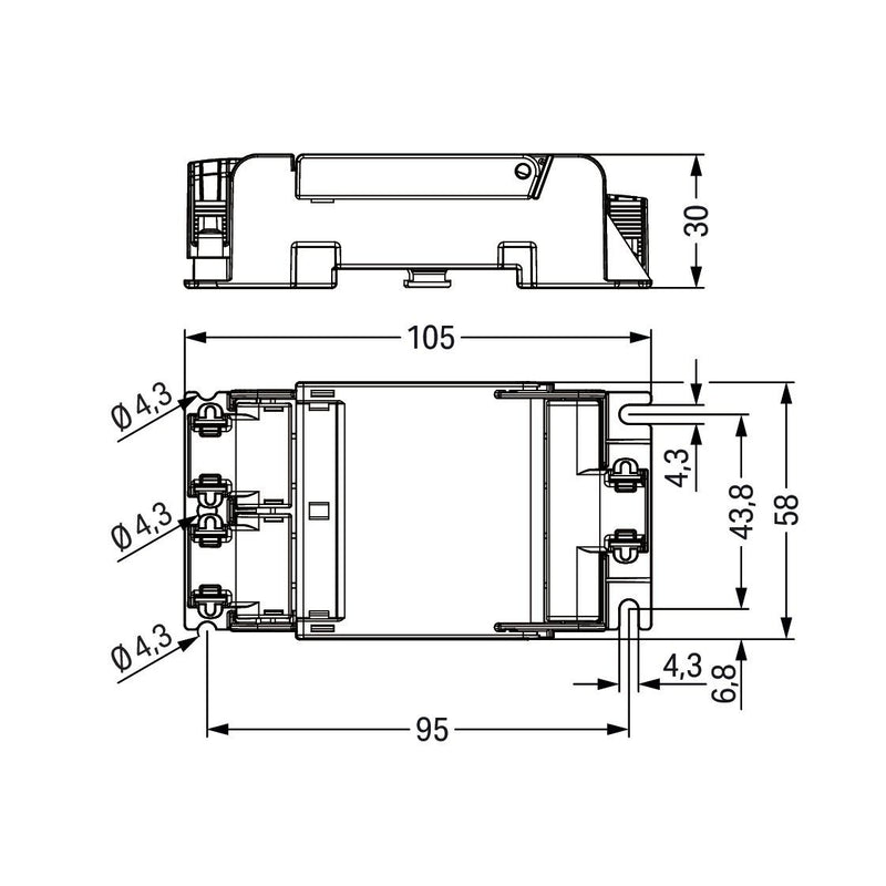WAGO - Kompaktverteiler für steckbare Gebäudeinstallation Anschlussbox 899-8035/000-101 Linect-Schnittstelle − 10 Stück