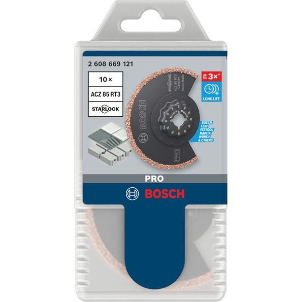 Bosch - Blatt für Oszillierer PRO ACZ 85 RT3 Blatt für 2608669121VE(10) Multifunktionswerkze