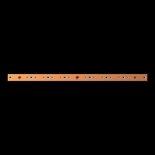 Striebel&John - Sammelschiene Kupferschiene lose ZX2537 40x10mm, L:833mm