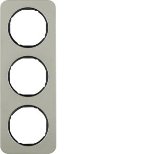 Berker - Abdeckrahmen Rahmen Eds/sw 10132104 3fach