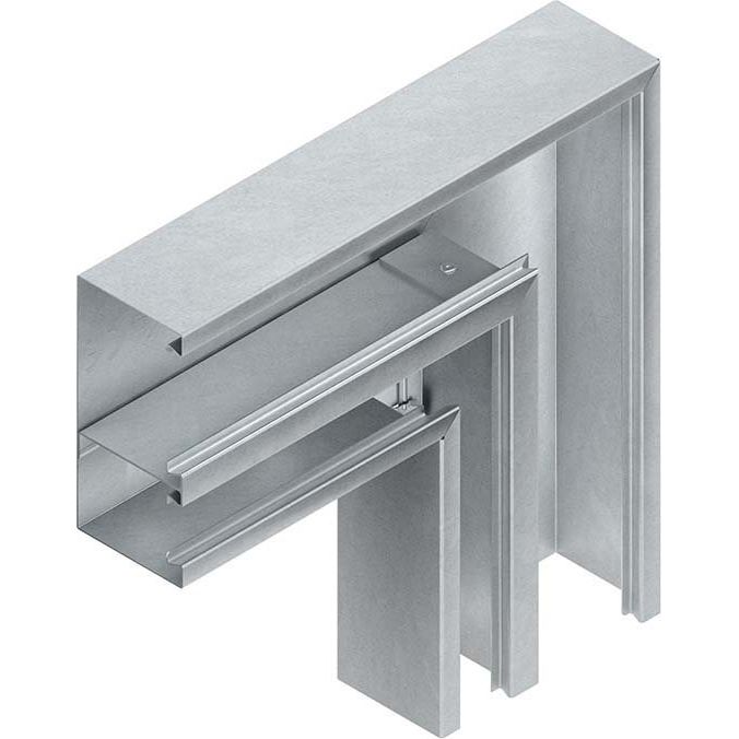 Niedax - Flachwinkel für Geräteeinbaukanal GK-Vertikaleck 90Gr. DKVU 170-78T60 WA 170x61mm