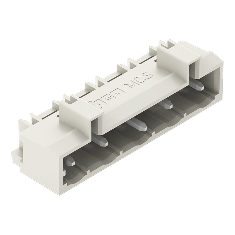 WAGO - Leiterplattensteckverbinder THT-Stiftleiste Lötstift 721-865/001-040 1,2x1,2,abgew.,lgr − 100 Stück