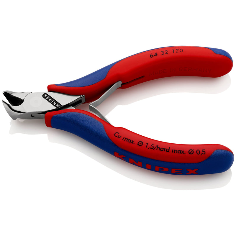 Knipex - Vornschneider Elektronik-Vornschneider 64 32 120 spiegelpoliert,120mm