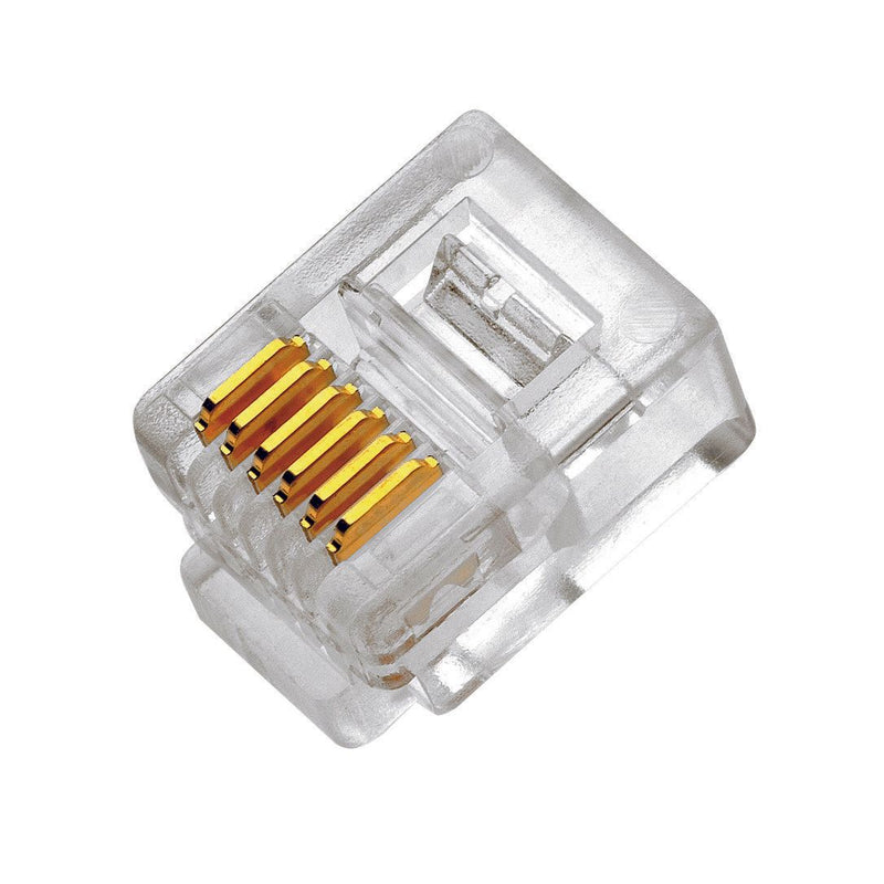 Cimco Werkzeuge - Modularer Steckverbinder Modular Stecker RJ12 183004 6P/6CFlex. − 100 Stück