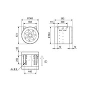 Maico - Ventilator für Rohreinbau Diagonal-Ventilator EDR 56-2 für Rohreinbau