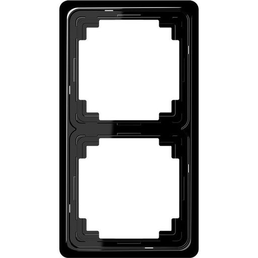 Jung - Abdeckrahmen Rahmen 2-fach sw CDP 582 SW waage/senkrecht