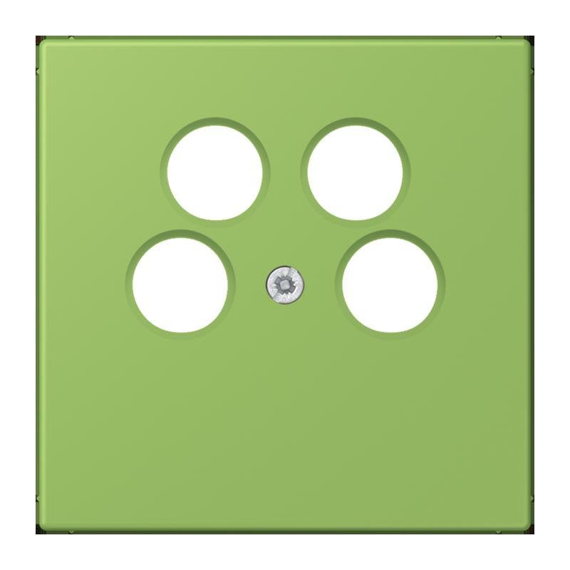 Jung - Einsatz/Abdeckung für Kommunikationstechnik Abdeckung für SAT-TV LC 990-4 SAT2 220 vert 31 (32051)